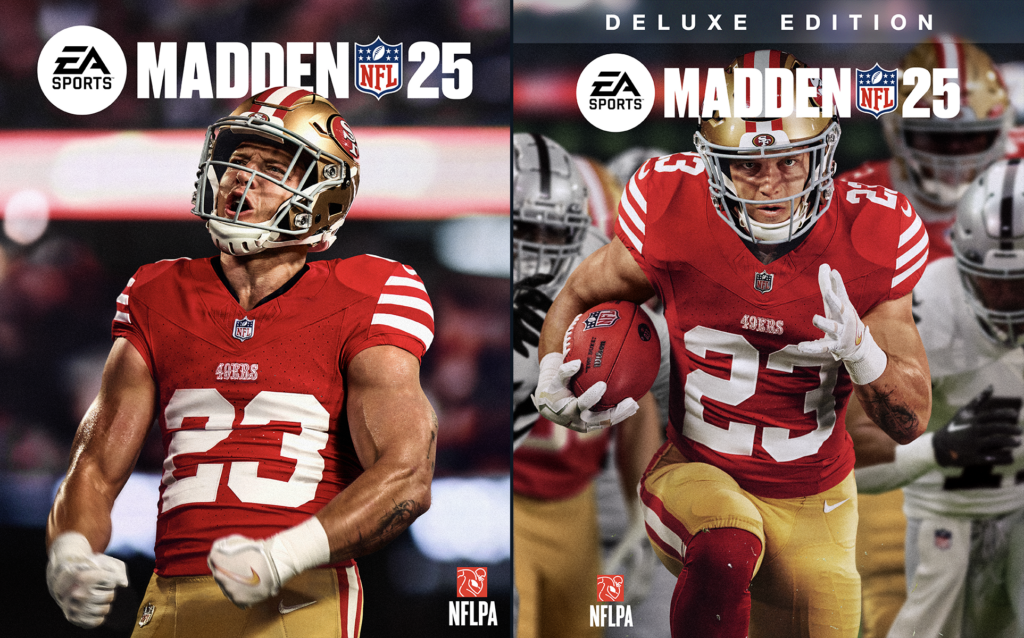 Christian McCaffrey domina la portada de Madden NFL 25